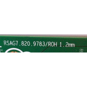MAIN PARA TV HISENSE QLED ((ANDROID)) 4K HDR UHD SMART TV / NUMERO DE PARTE 268843 / RSAG7.820.9783/ROH / 268842 / HU70A6109FUWA(0100) / SUSTITUTA 275932 / PANEL HD700X1U91-L1\S0\GM\ROH / DISPLAY CV700U2-T01 REV:02 / MODELOS 70A6G / 70A6G 70A6109FUWA